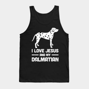 Dalmatian - Funny Jesus Christian Dog Tank Top
